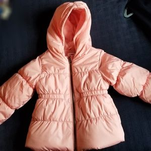 Old Navy Girls 4T Frost Free Puffer Pink Unworn